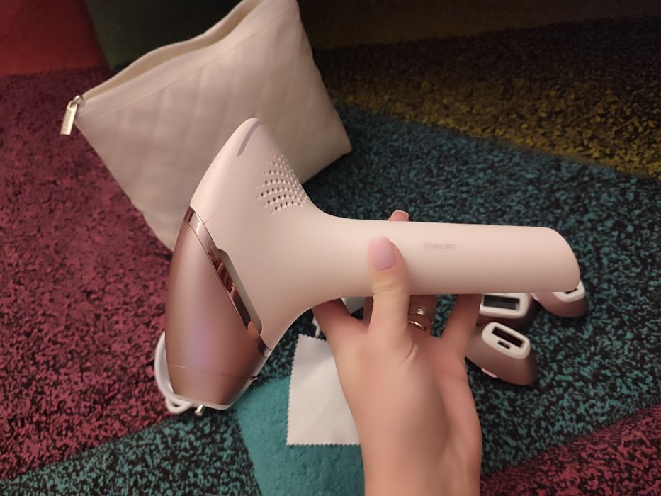 Epilator IPL Philips Lumea Prestige – stare impecabilă, cu 3 capete și