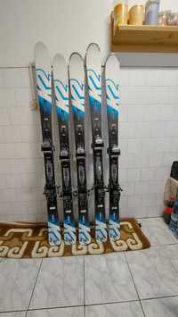 Schiuri skiuri K2  156 si 163 cm cu legaturi rental