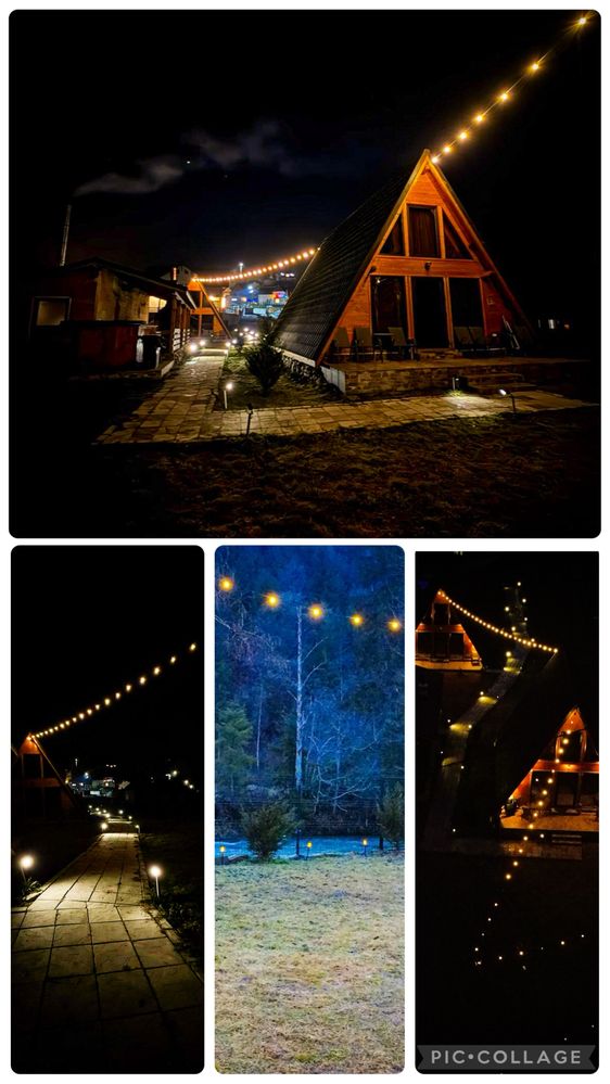 Cabana A-Frame de inchiriat cu ciubar si sauna in Apuseni