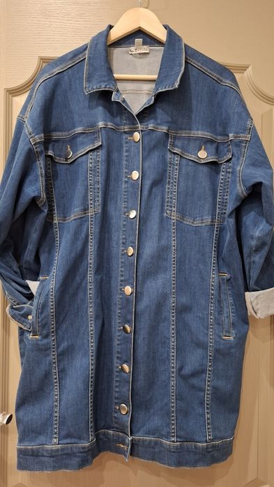 Дамско дънково яке ХХЛ