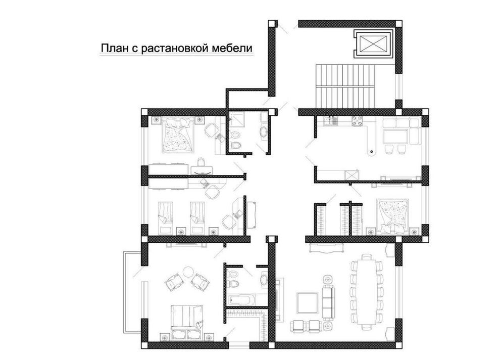 ГАБУС 4-комнатная 185 м² + паркинг на 2 авто