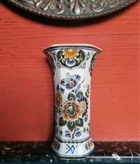 Антикварна - Порцеланова ръчно рисувана ваза Делфт Холандия