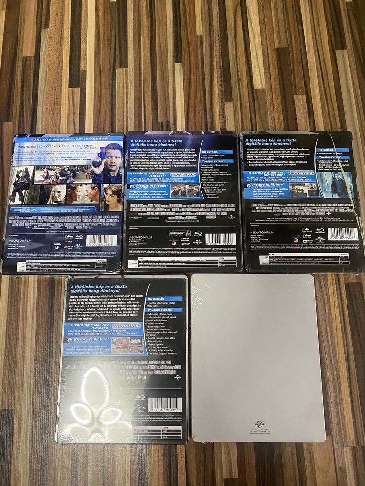 Blu-ray The Bourne series 1-5 Complete Collection steelbook