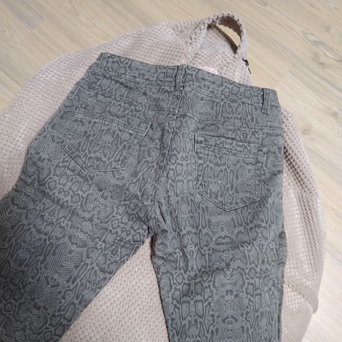 Blugi dama animal print  gri