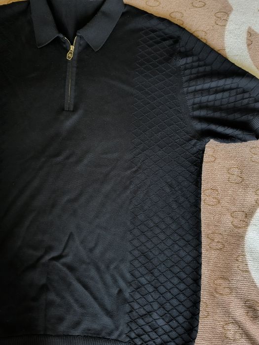 Поло чёрное брендовое