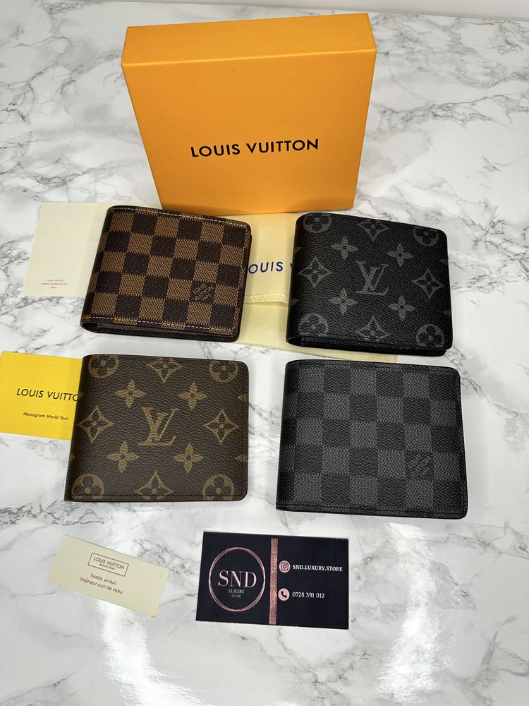 Portofel Louis Vuitton piele canvas 100% cutie inclusă cadou