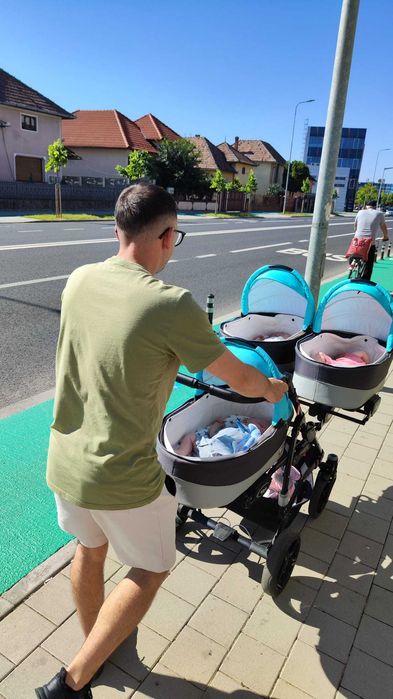 Se vinde cărucior pentru tripleți 3 in 1
