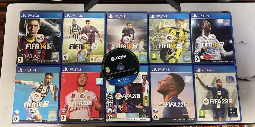Продаются диски Fifa с 14 по 24