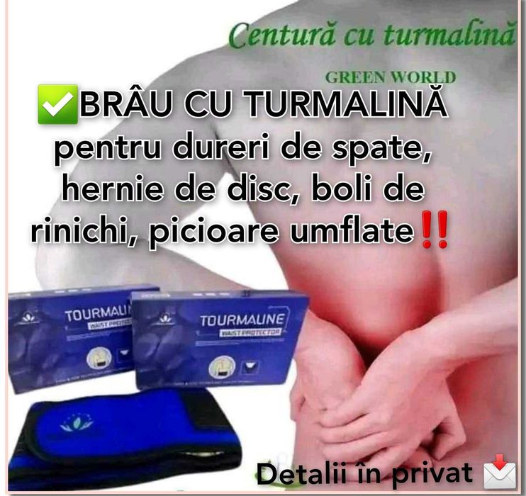 Brau  / Centura  cu  Turmalina GREEN WORLD