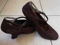pantofi piele intoarsa culoarea maro