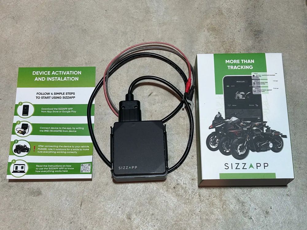 Ocazie! Sizzapp MAX GPS Tracker 4G/LTE pentru Moto/Scutere, Neactivat