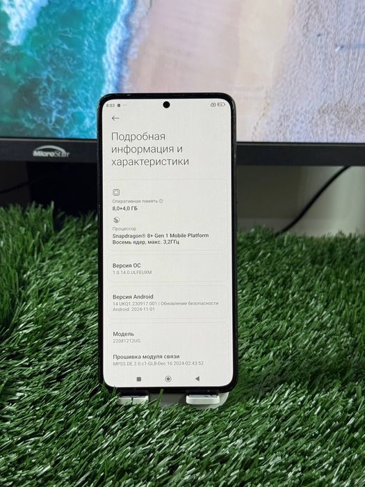 Xiaomi 12T pro sotiladi dastavka bor