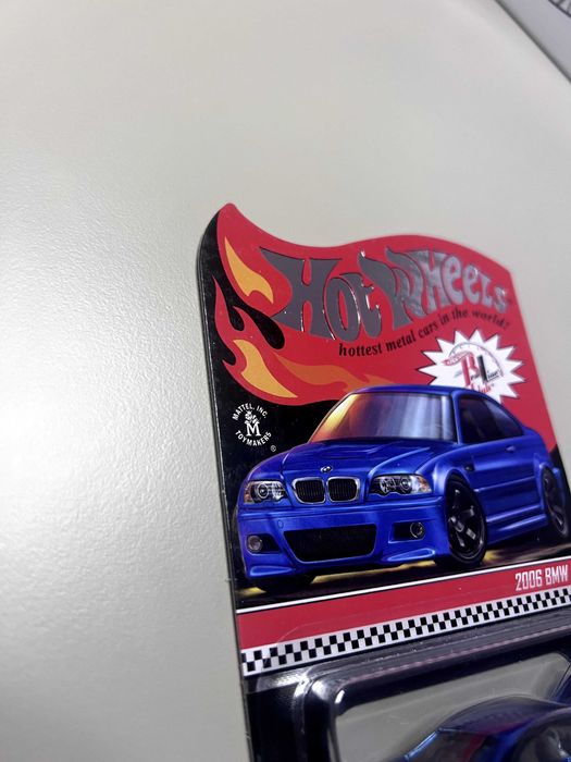 BMW M3 2006 albastru Hotwheels RLC numar 15621/30000 premium