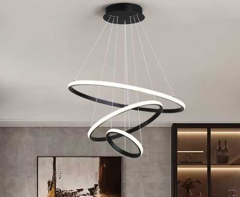 Люстра золотая, белая,черная цвета современная люстра для кухни, зала.