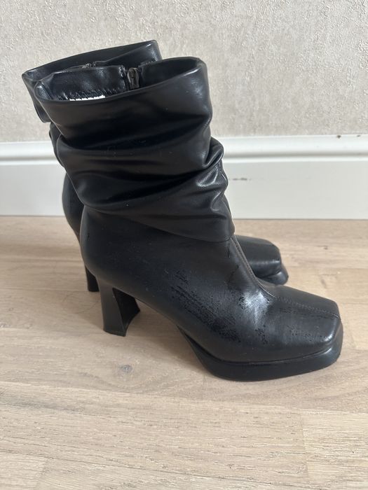 Сапоги женские кожаные