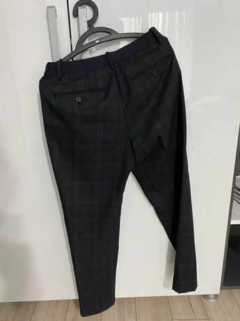 Pantaloni UNIQLO, Marime S, Verde/Mov