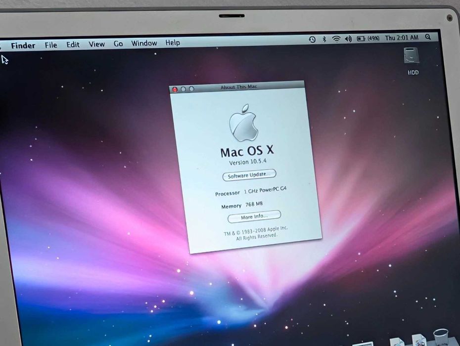 PowerBook G4 de top top