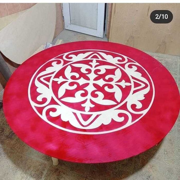 Залға Жер Биік Низкий Стол Трансформер Складной Стулья Круглый Стол