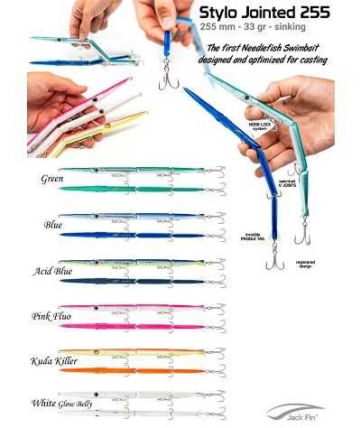 Воблер слайдер Jack Fin STYLO 150мм, 175мм, 210мм ,225мм,240мм