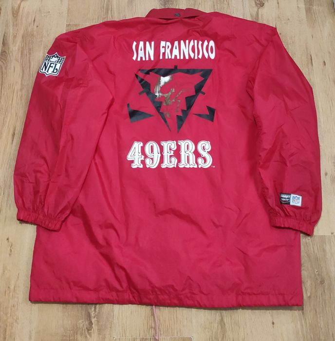 Geaca vintage NFL Campri Teamline San Francisco 49ers mărimea XL/XXL