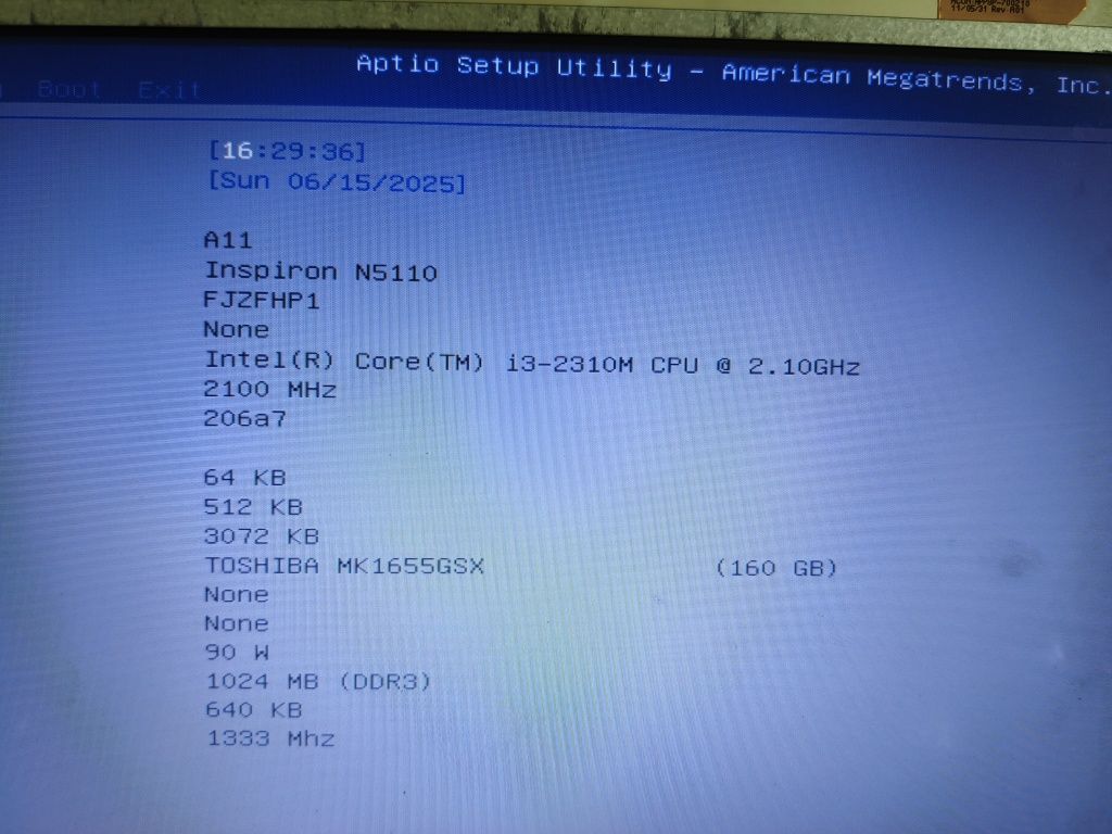 Ноутбук Dell N5110, Core i3 2310m