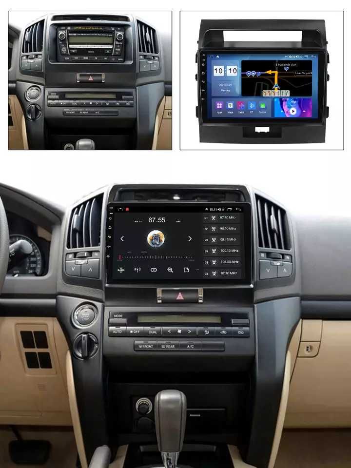 NAVIGATIE Android 13 Toyota Land Cruiser L200 1/8 Gb CarPlay + CAMERA