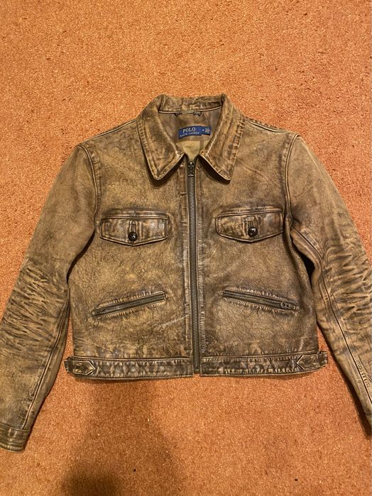 Уникално кожено яке POLO Ralph Lauren