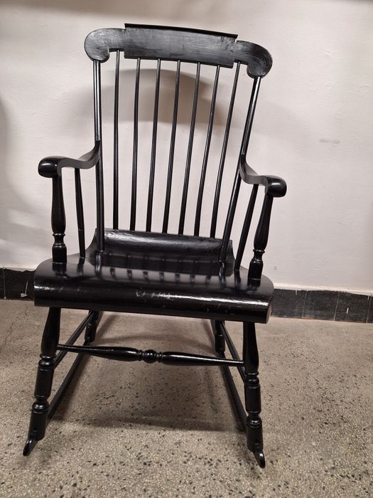 Античен Американски люлеещ стол Boston Rocker