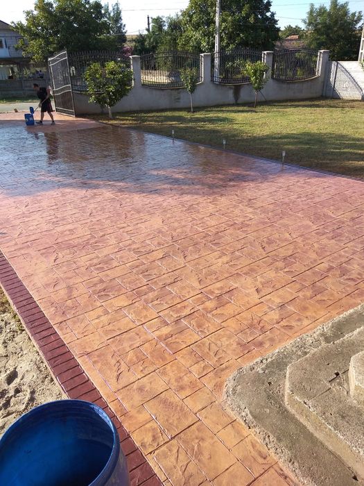 Beton amprentat decorativ