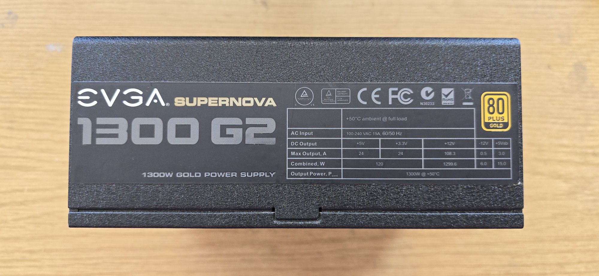 Модулно захранване EVGA Supernova G2 1300W, 80 Plus Gold