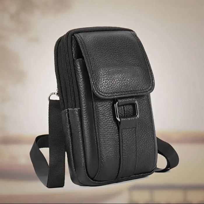 -20%Промоция•Компактни и Стилни дисплей чантички/Черна естествена кожа