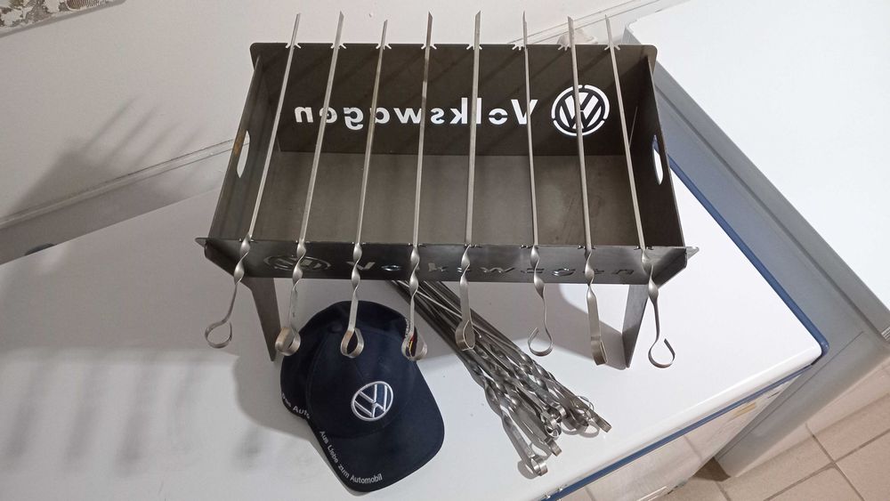 Продам новый мангал Volkswagen, шампура, фирменную бейсболку!