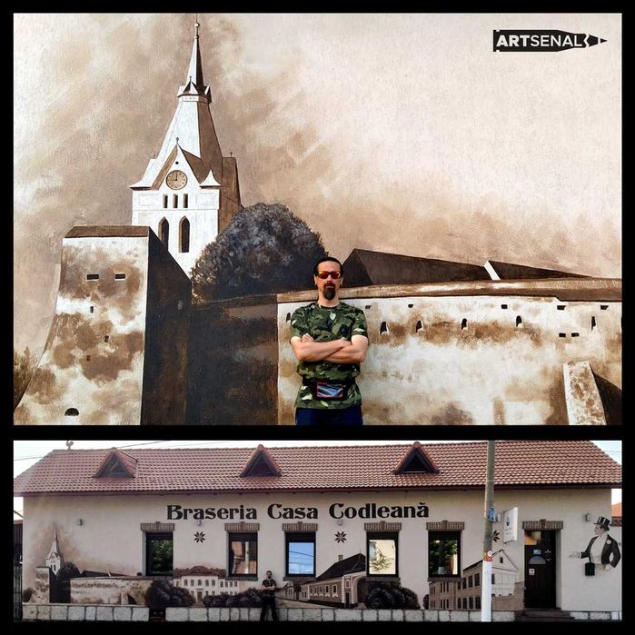 Pictura pe pereti restaurant bar club Design interior exterior Murala