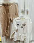 Set bluza si colanti USPA Polo fetite 98, 2-3 ani