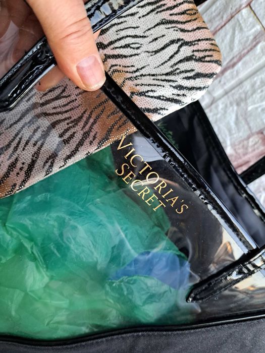 дамска чанта Victoria's Secret,плажна голяма черна торба,Нова,викториа
