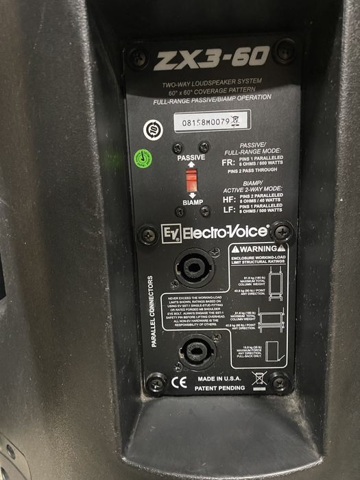 Electro voice ZX3-60