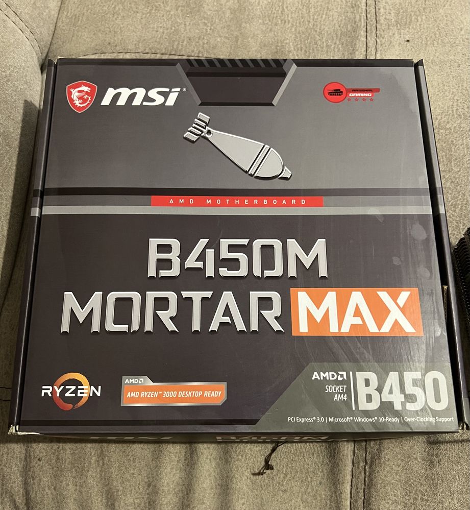 Материнская плата Msi b450m mortar max