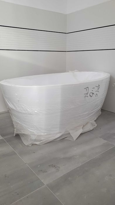 Cada freestanding, ovala, acril alba 160 x 80cm