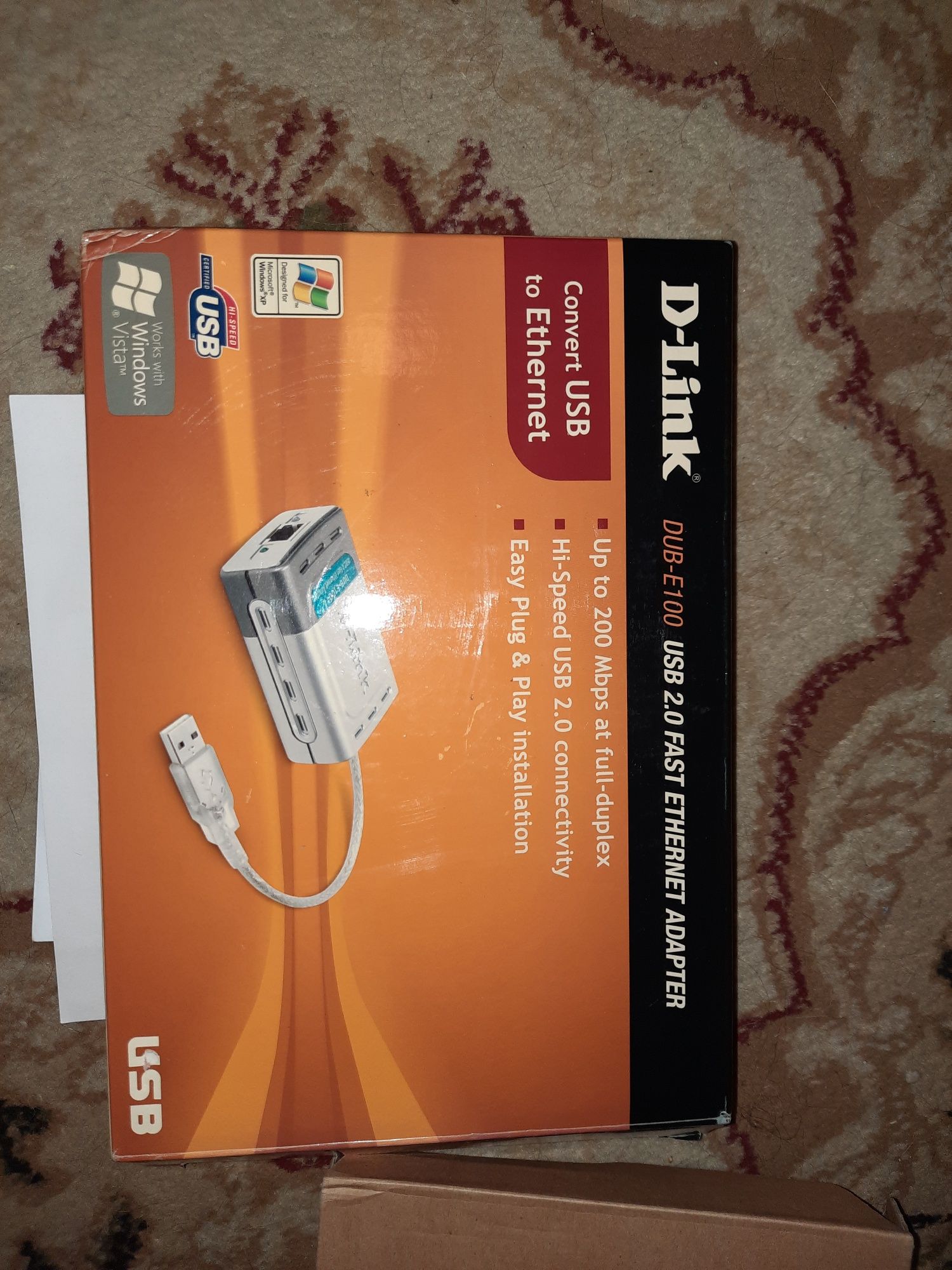 Продам сетевой адаптер DUB E100 Fast Ethernet / USB 2.0