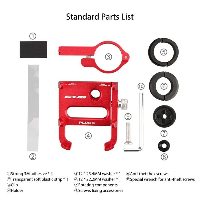 Suport telefon GUB Plus 6 bicicleta trotineta xiaomi moto aluminiu 360