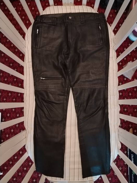 Новые, из натуральной кожи, штаны. 48-50 размер.