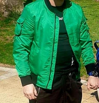 Мъжко зелено шушляково яке