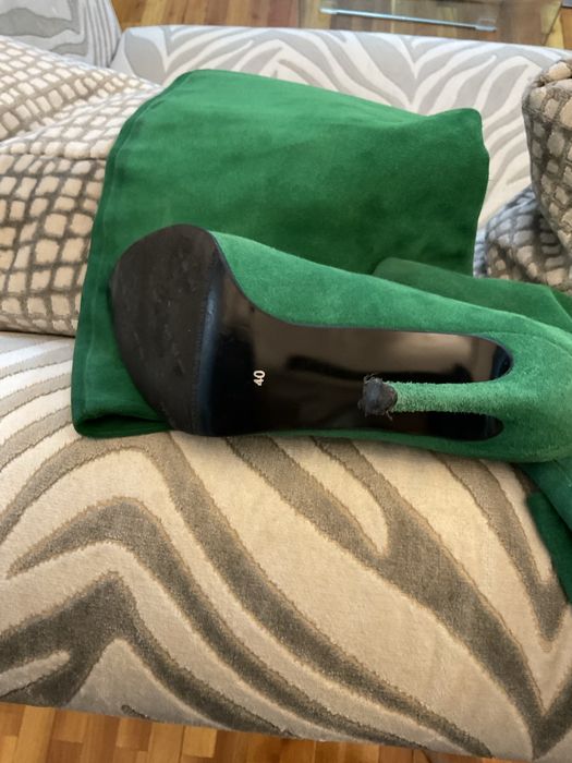 Cizme piele intoarsa peste genunchi