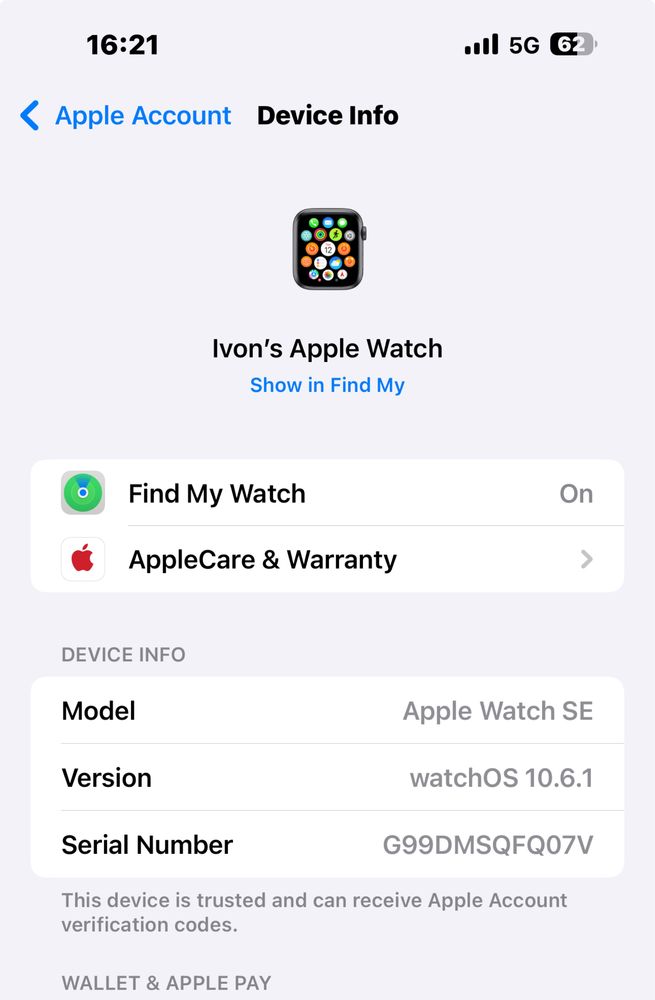 Apple Watch SE 40mm Space Gray