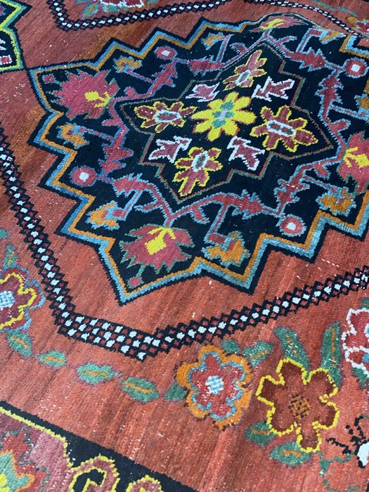 Ручной шерстяной ковёр 3×2 м, 1980 года , национальный узор