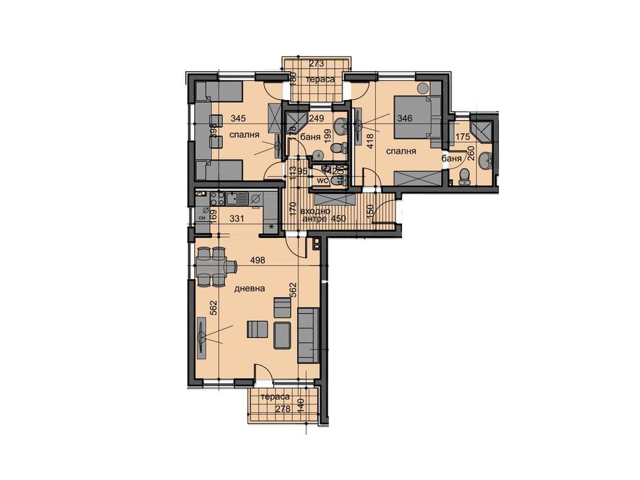 Продава се Тристаен апартамент в Пловдив, Остромила - 120 кв.м за 1234 €/кв.м - Снимка #4