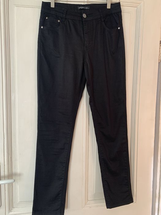 НОВИ мастилено син цвят дамски дънки+НОВ черен дамски панталон