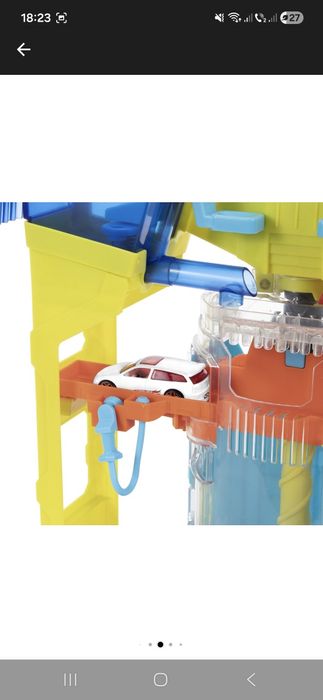 Set de joaca, Hot Wheels, Stunt splash, spalatorie auto