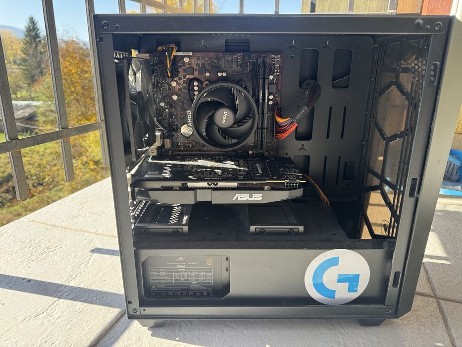 Геймърски компютър – Ryzen 5 / 16GB RAM / RX 480 – Готов за ползване!