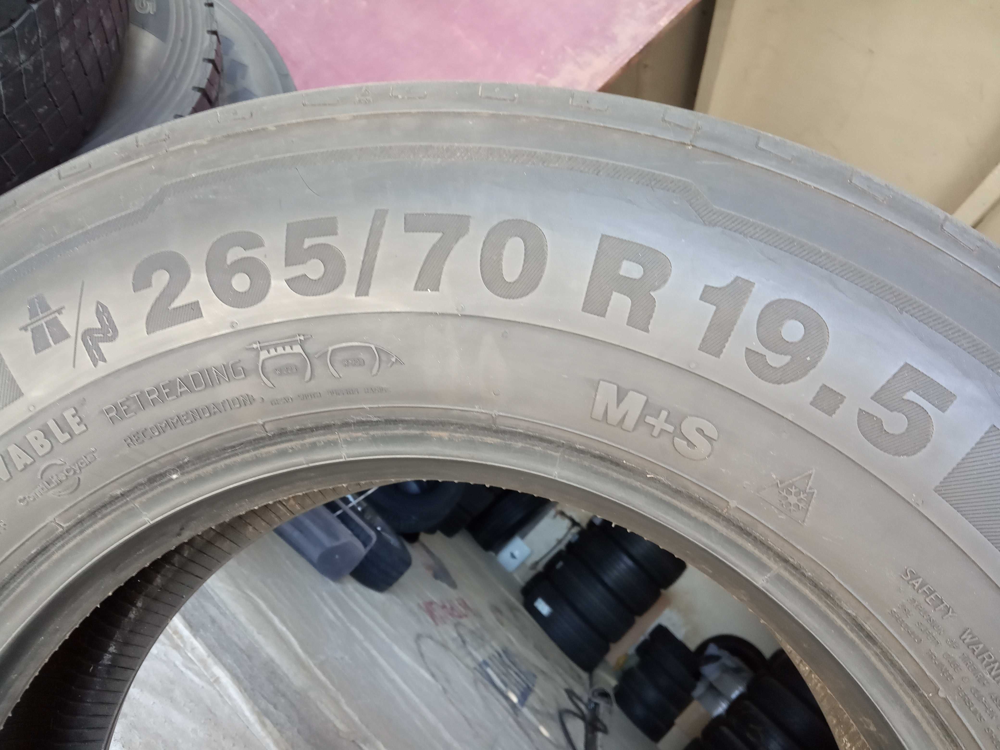 2 товарни гуми 265/70R19.5 Continental Hybrid HS3 140/138M DOT2023